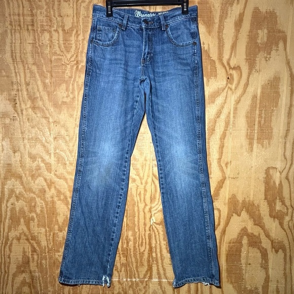 Wrangler Retro Jeans Men's Blue Denim Relaxed Fit BootCut Western Cowboy 30 x 34 - Picture 3 of 6
